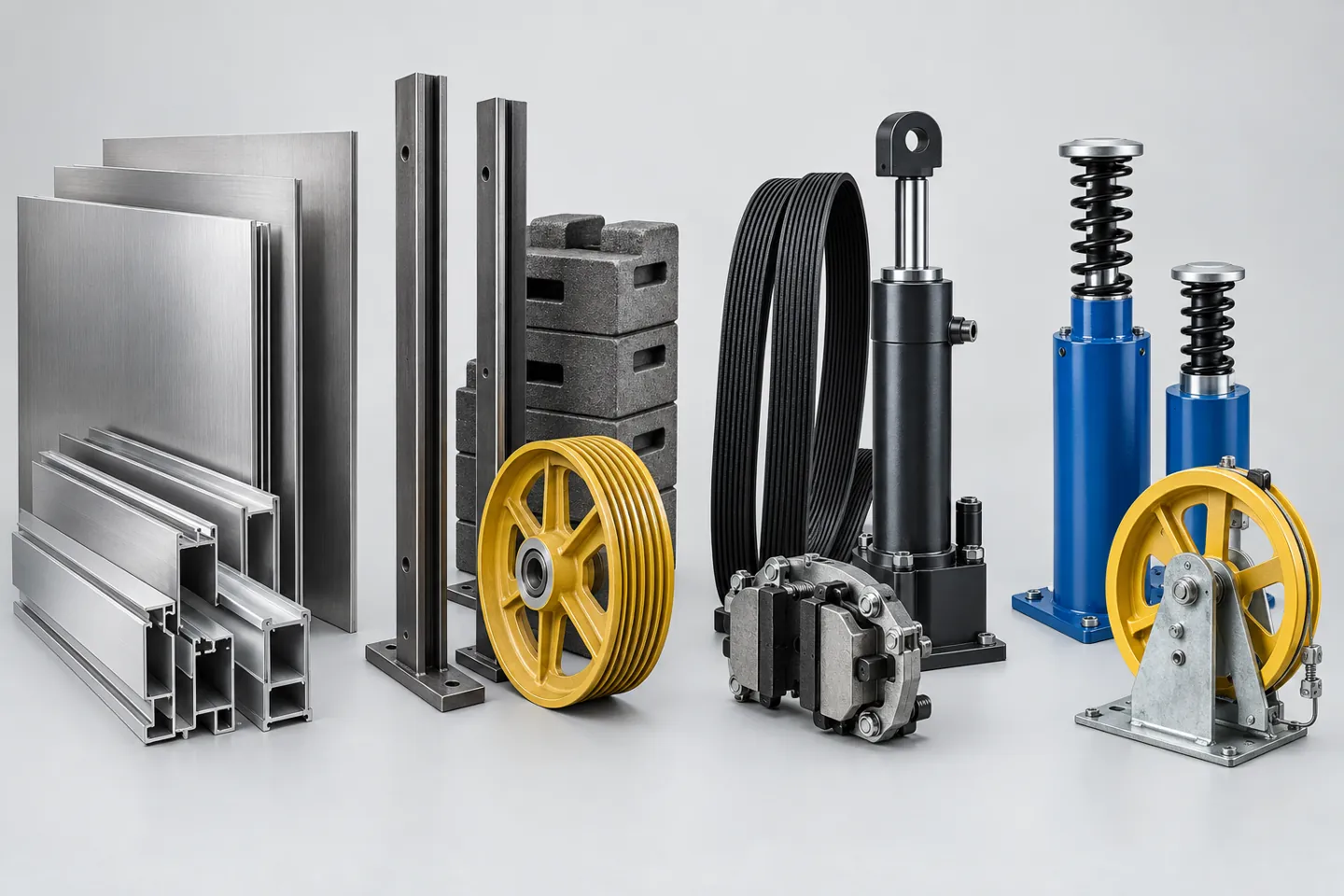 Elevator mechanical components